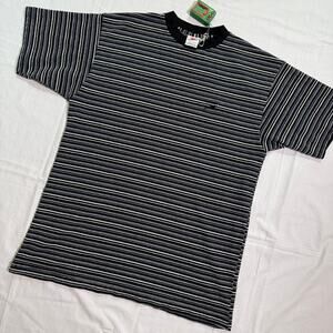 Vintage 90's Speedo Knit Striped T-Shirt - M/L